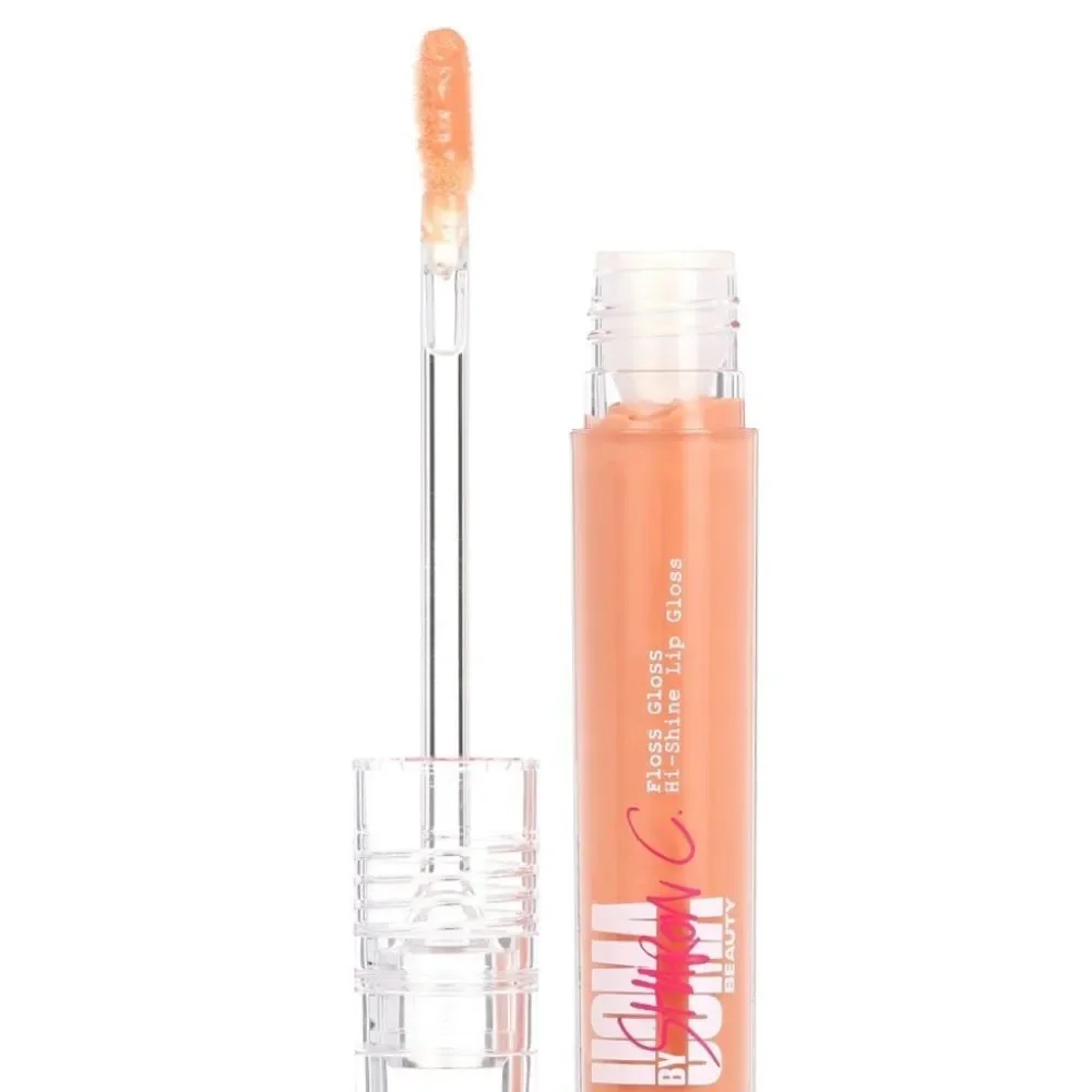 Sharon C Uoma Beauty peachy nude lipgloss